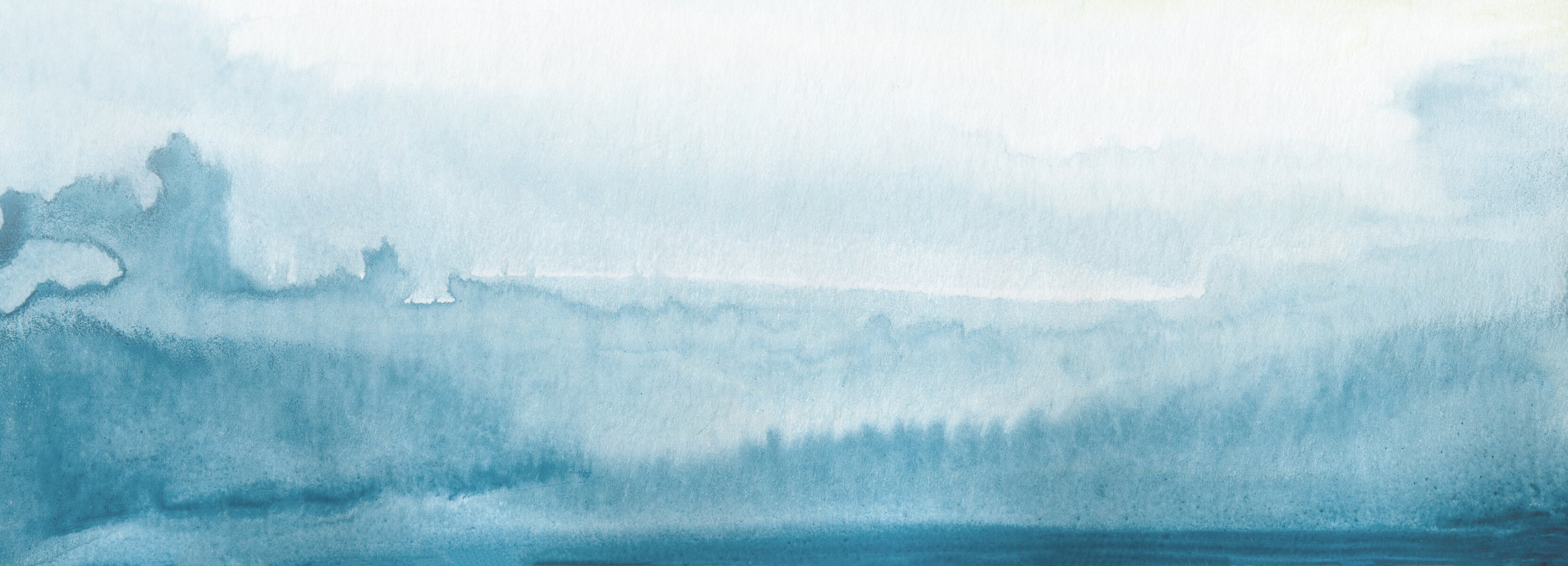 Abstract Watercolor Ocean Background 